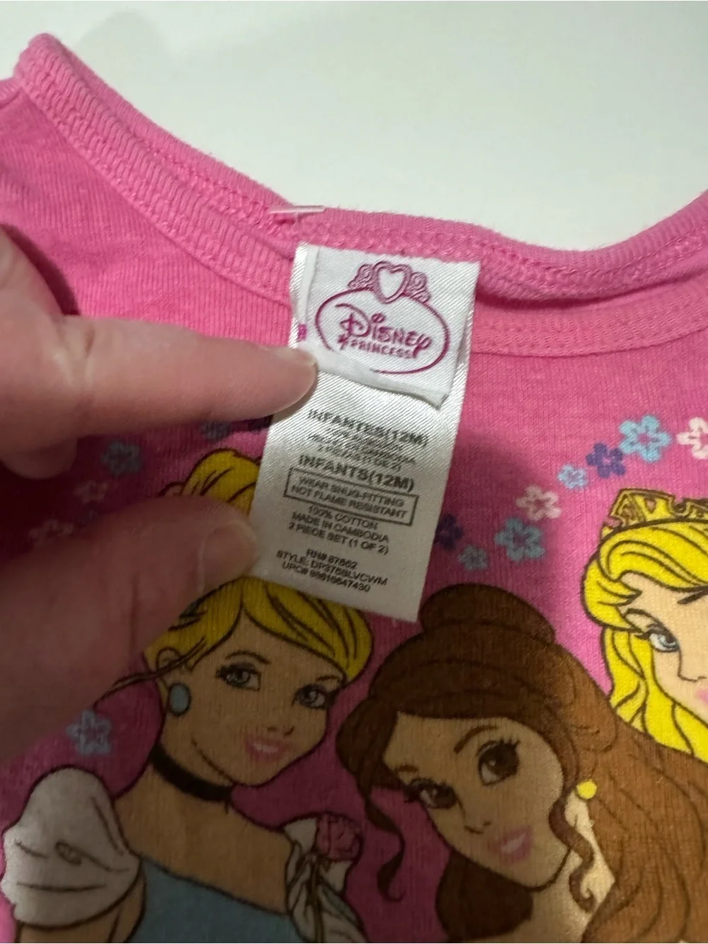 Disney Pink Princesses Short Sleeve Tee